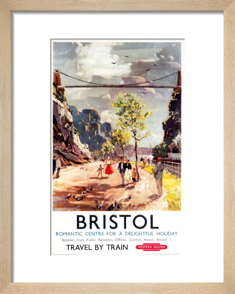 'Bristol - Romantic Centre for a Delightful Holiday', BR poster, c 1950s. - Image 72