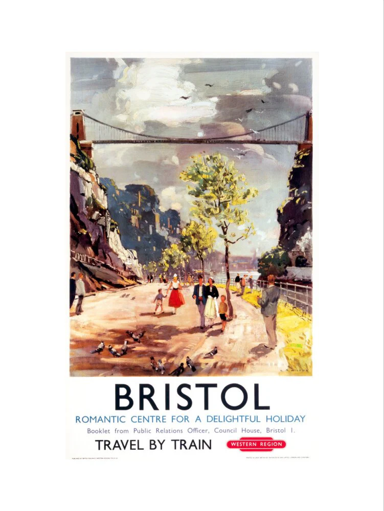 'Bristol - Romantic Centre for a Delightful Holiday', BR poster, c 1950s. - Image 78