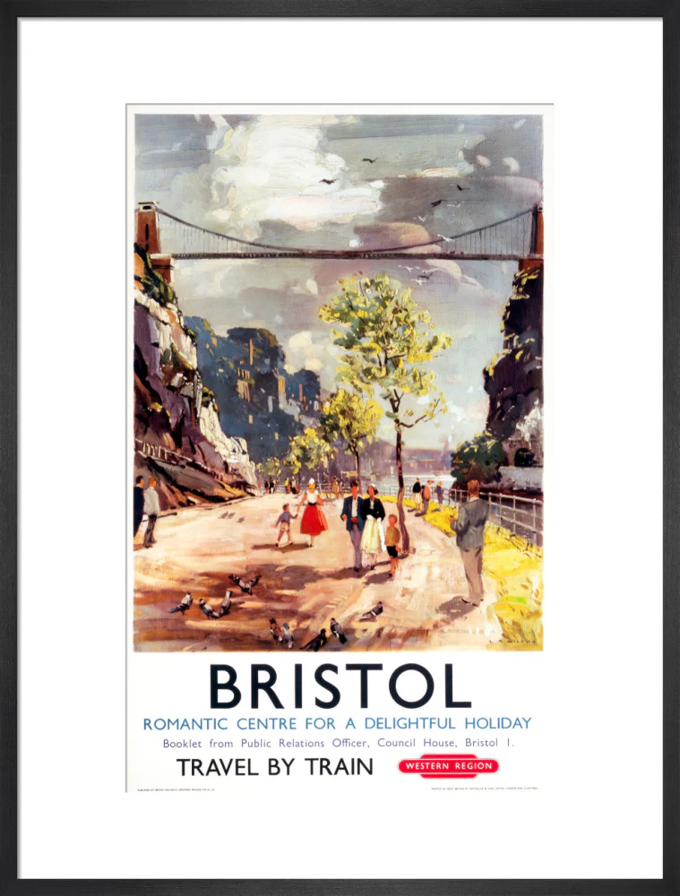 'Bristol - Romantic Centre for a Delightful Holiday', BR poster, c 1950s. - Image 84