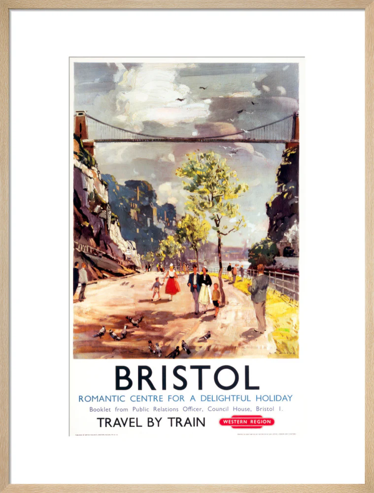 'Bristol - Romantic Centre for a Delightful Holiday', BR poster, c 1950s. - Image 87