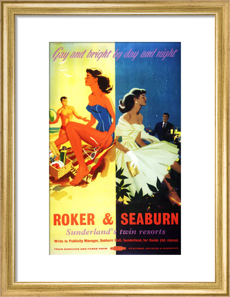 'Roker & Seaburn: Sunderland's Twin Resorts', BR poster, 1962. - Image 10
