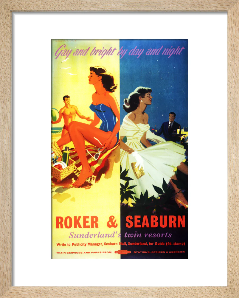 'Roker & Seaburn: Sunderland's Twin Resorts', BR poster, 1962. - Image 39