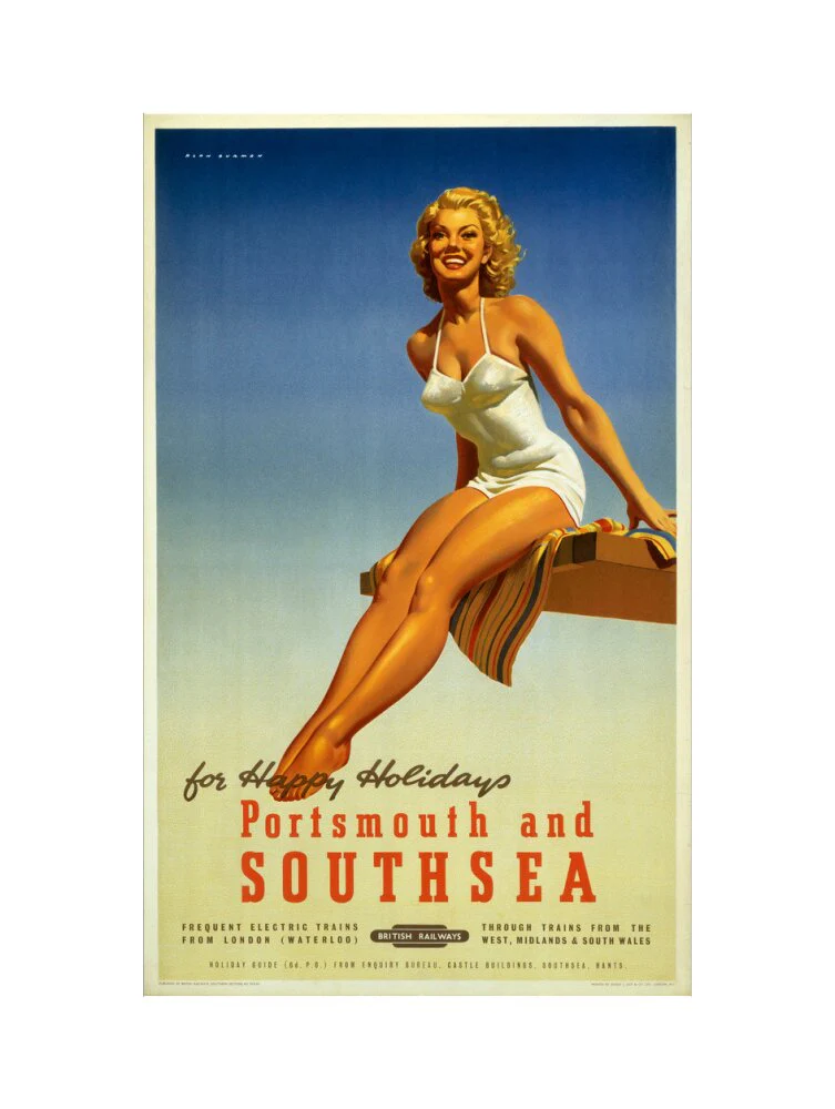 'Portsmouth and Southsea', BR poster, 1950s. - Image 17