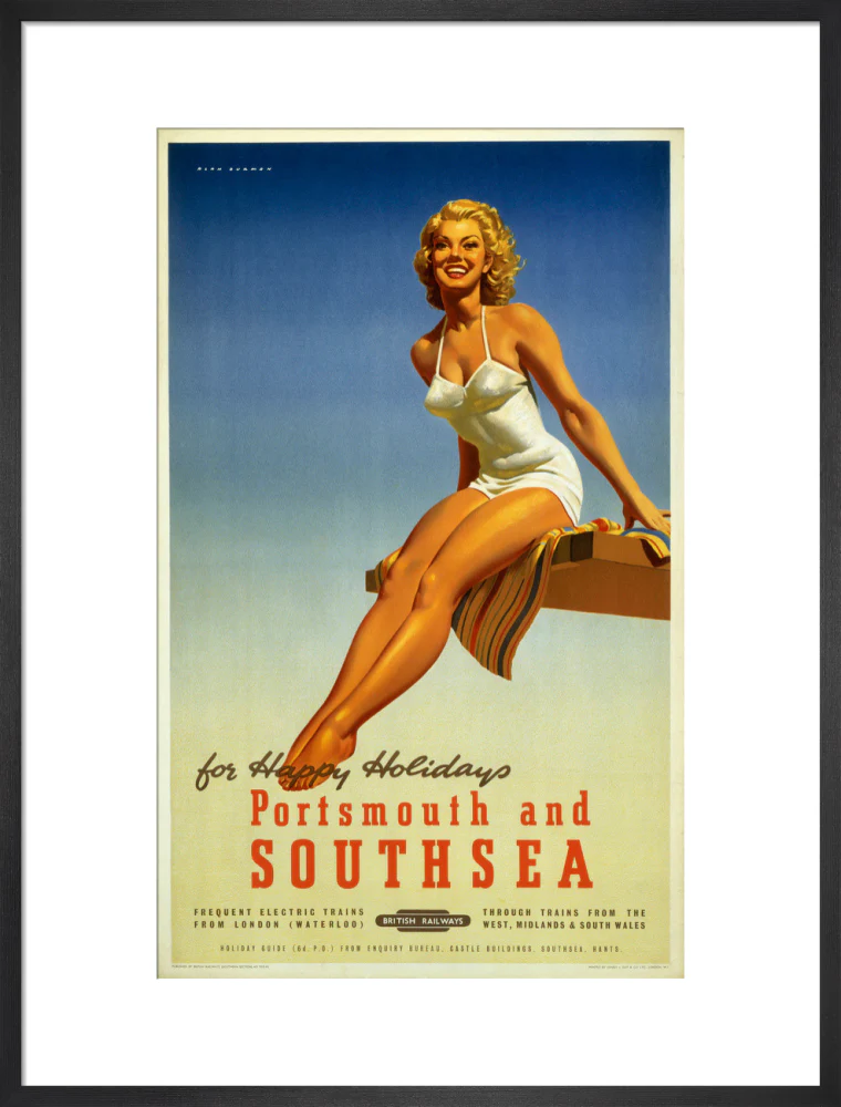 'Portsmouth and Southsea', BR poster, 1950s. - Image 18