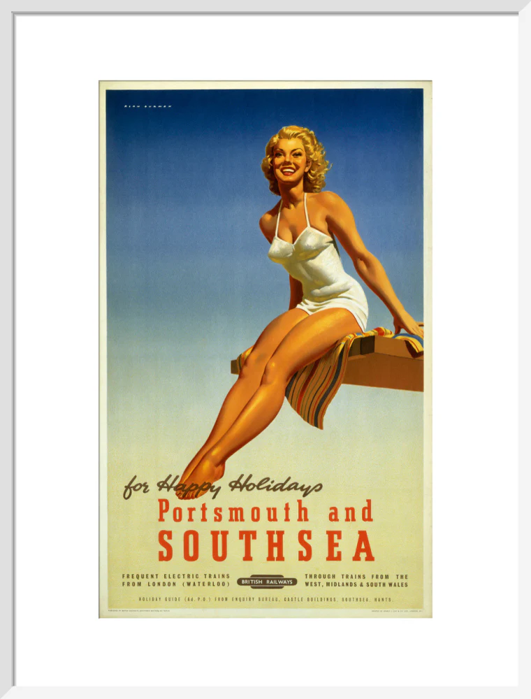 'Portsmouth and Southsea', BR poster, 1950s. - Image 19