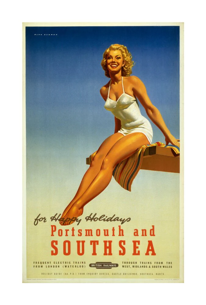'Portsmouth and Southsea', BR poster, 1950s. - Image 29