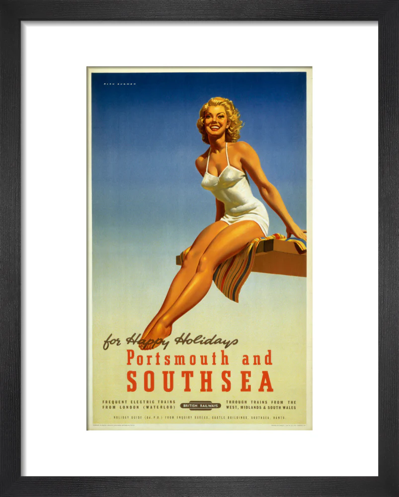 'Portsmouth and Southsea', BR poster, 1950s. - Image 3