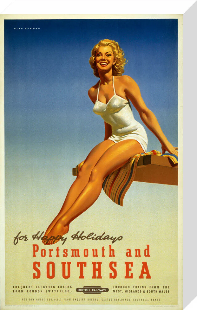 'Portsmouth and Southsea', BR poster, 1950s. - Image 32