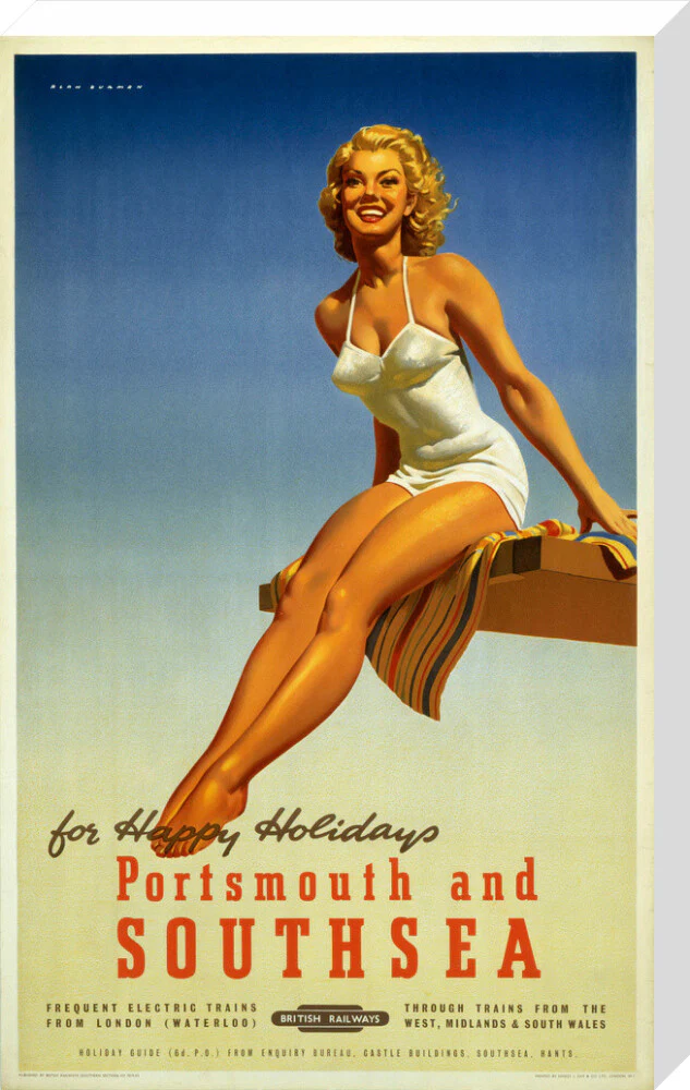 'Portsmouth and Southsea', BR poster, 1950s. - Image 33