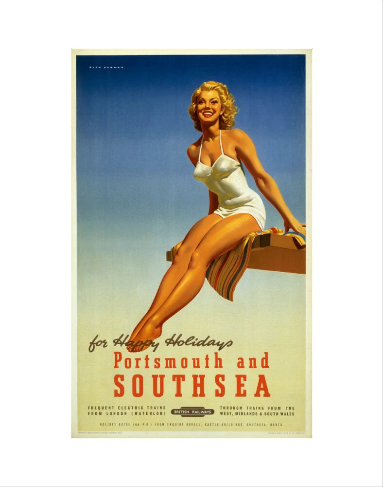 'Portsmouth and Southsea', BR poster, 1950s. - Image 35