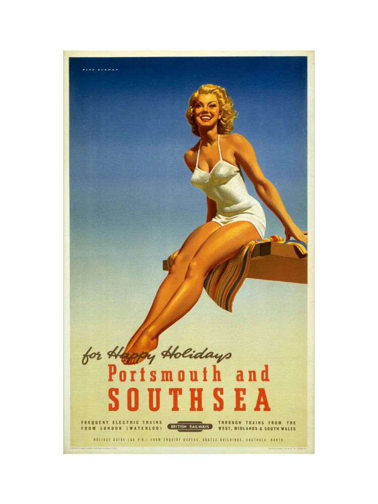 'Portsmouth and Southsea', BR poster, 1950s. - Image 40