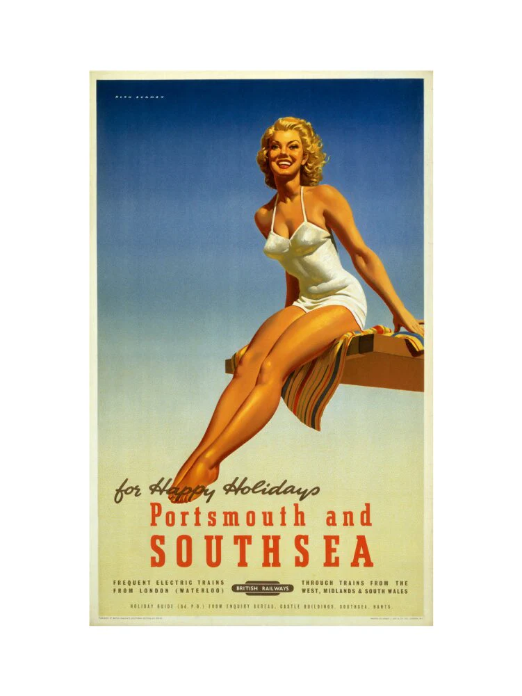 'Portsmouth and Southsea', BR poster, 1950s. - Image 45