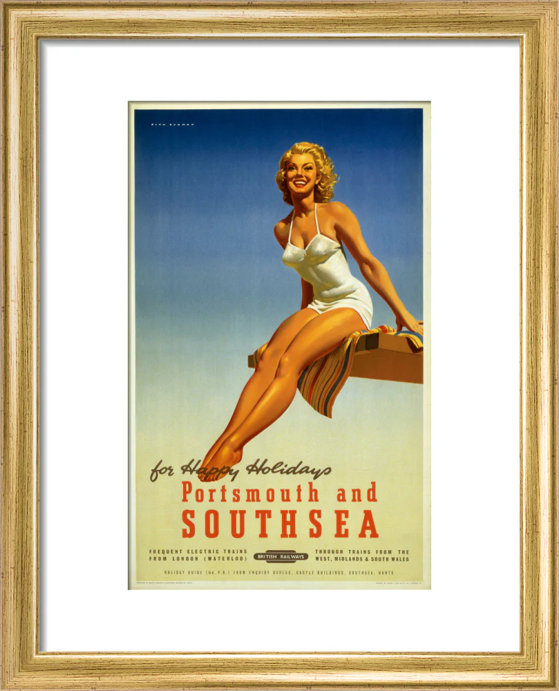 'Portsmouth and Southsea', BR poster, 1950s. - Image 5