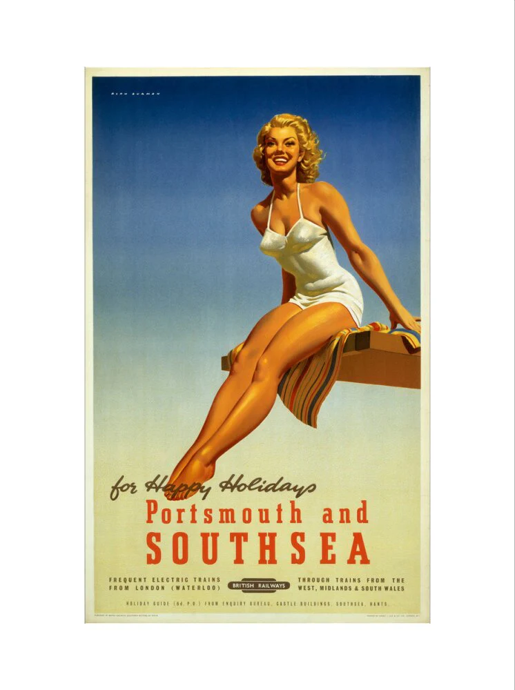 'Portsmouth and Southsea', BR poster, 1950s. - Image 55