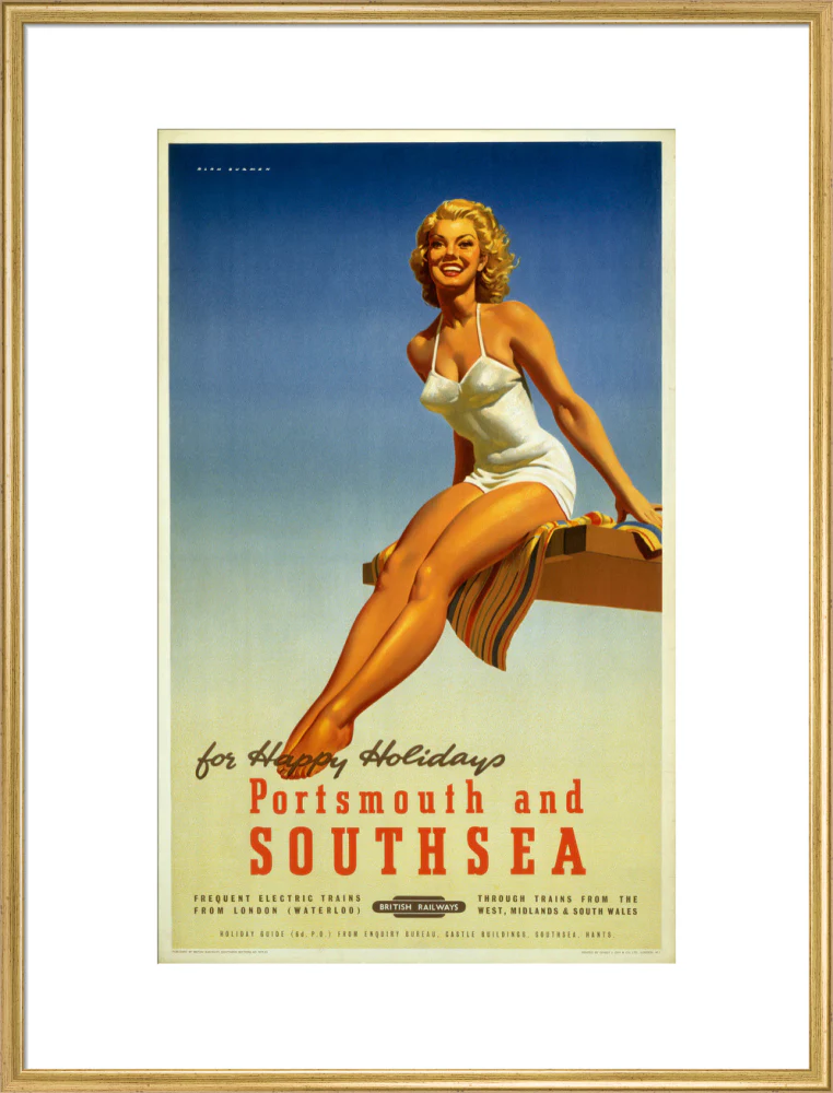 'Portsmouth and Southsea', BR poster, 1950s. - Image 58