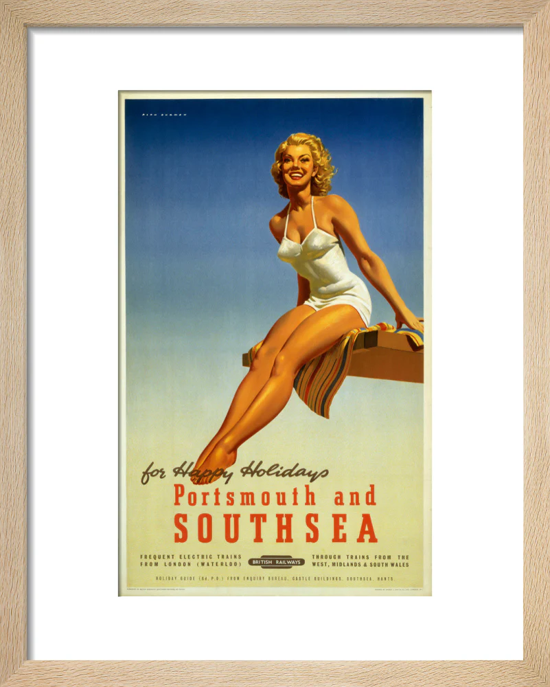 'Portsmouth and Southsea', BR poster, 1950s. - Image 6