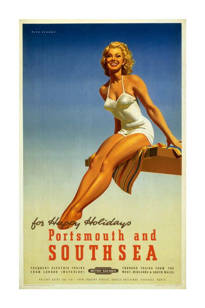 'Portsmouth and Southsea', BR poster, 1950s. - Image 63