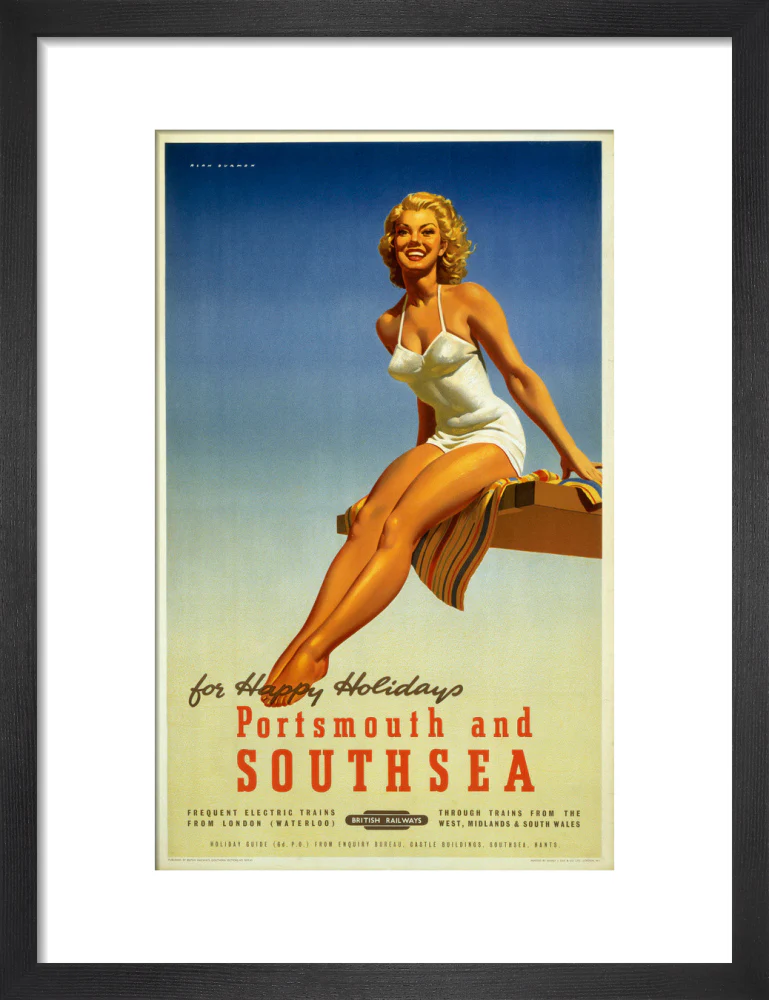 'Portsmouth and Southsea', BR poster, 1950s. - Image 8