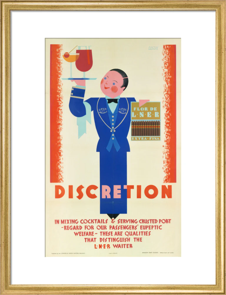 'Discretion', LNER poster, 1933. - Image 15