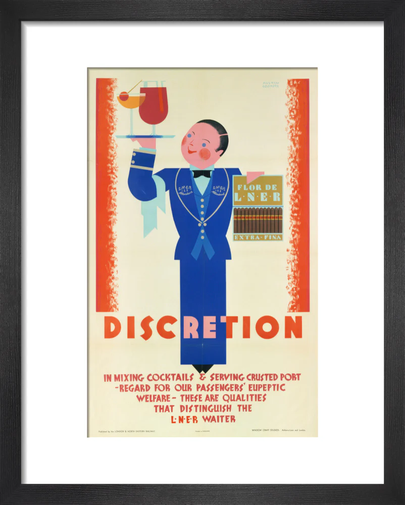 'Discretion', LNER poster, 1933. - Image 3