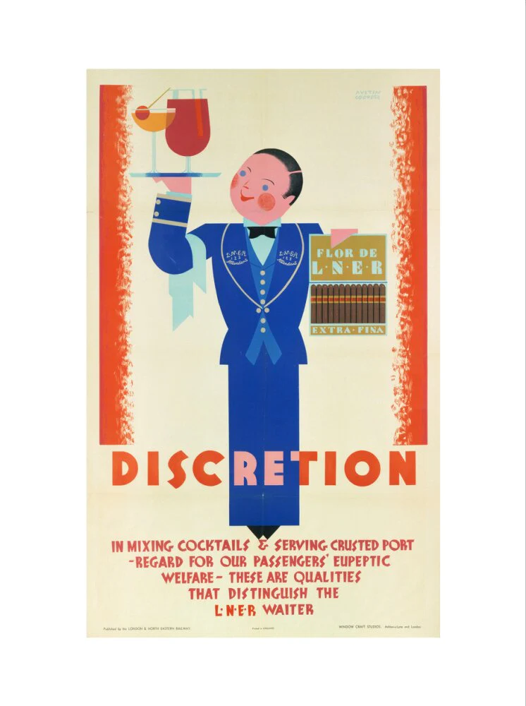 'Discretion', LNER poster, 1933. - Image 55