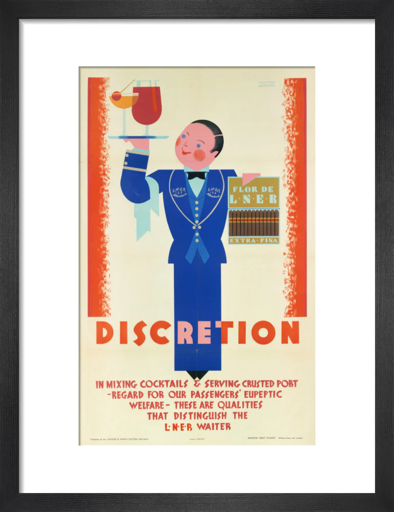 'Discretion', LNER poster, 1933. - Image 8