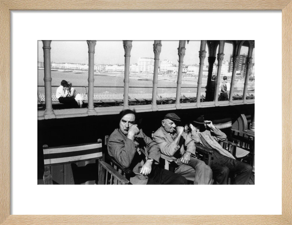 Three elderly males relaxing in chairs, 1968. - Image 11