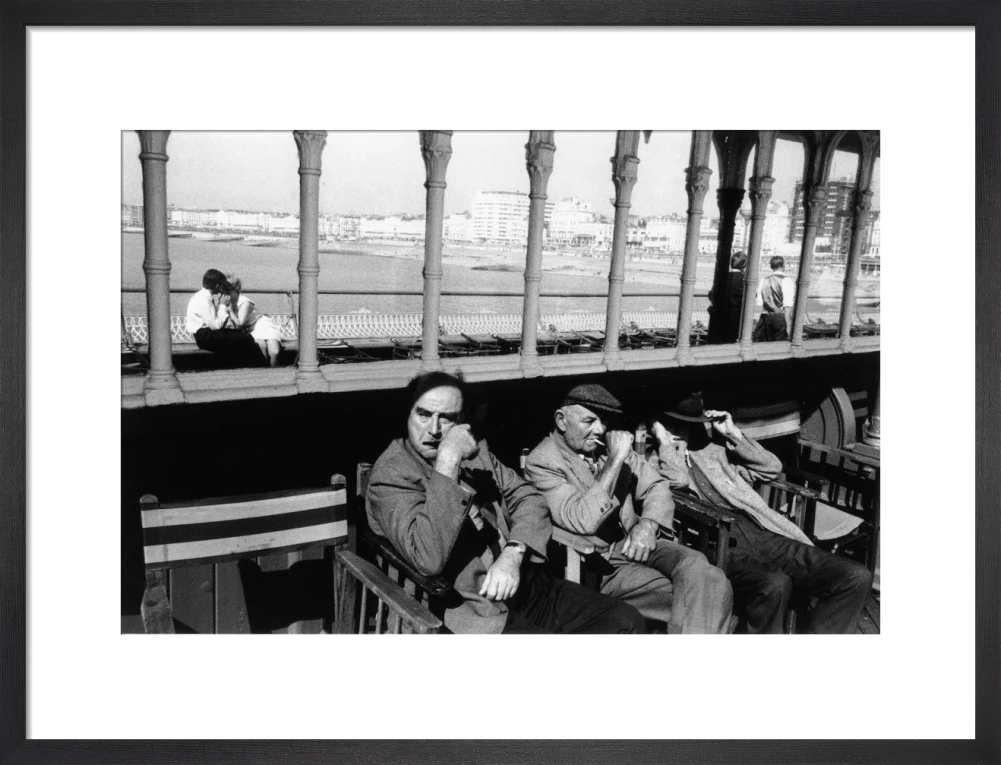 Three elderly males relaxing in chairs, 1968. - Image 13