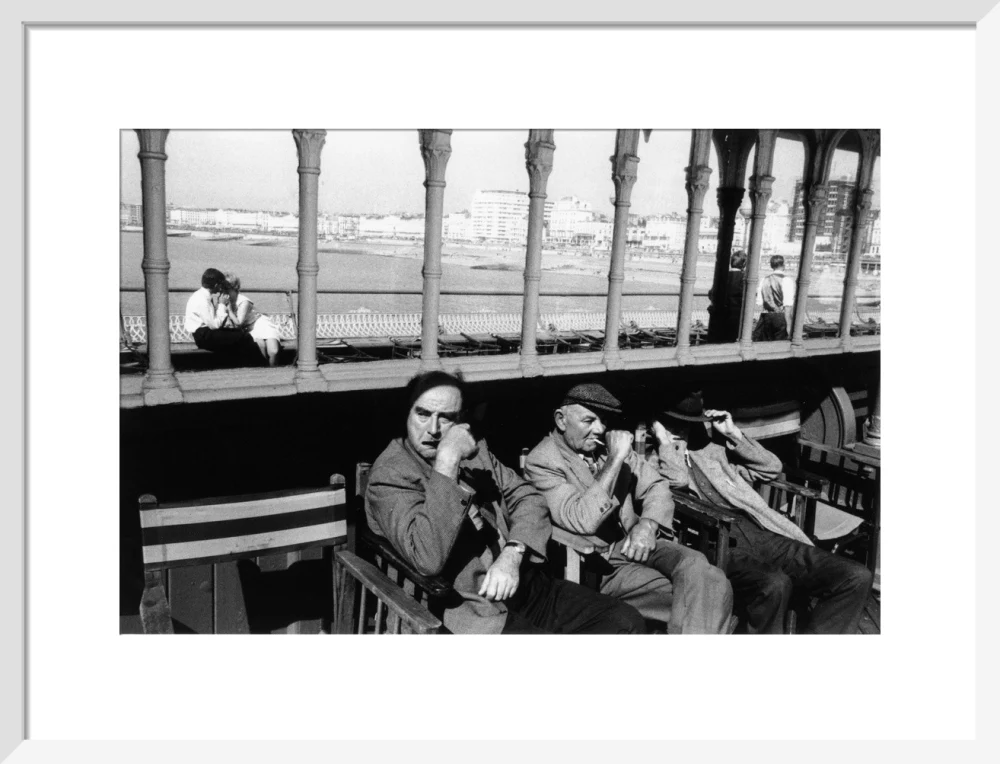 Three elderly males relaxing in chairs, 1968. - Image 14