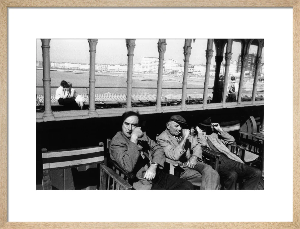 Three elderly males relaxing in chairs, 1968. - Image 16