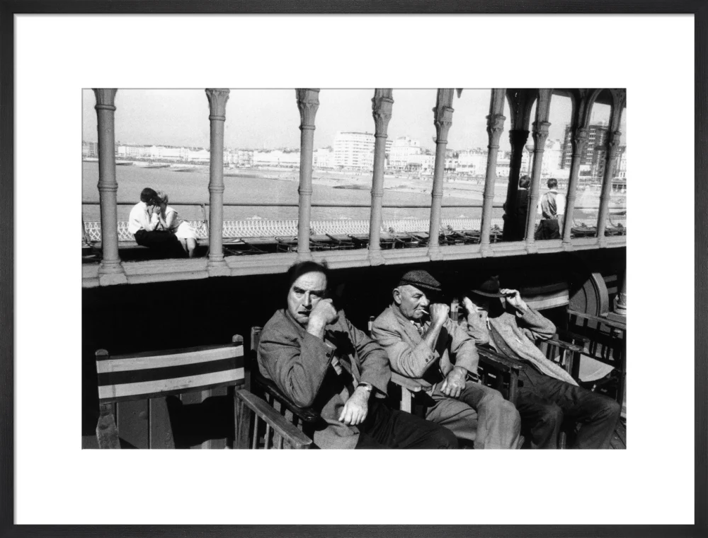Three elderly males relaxing in chairs, 1968. - Image 18