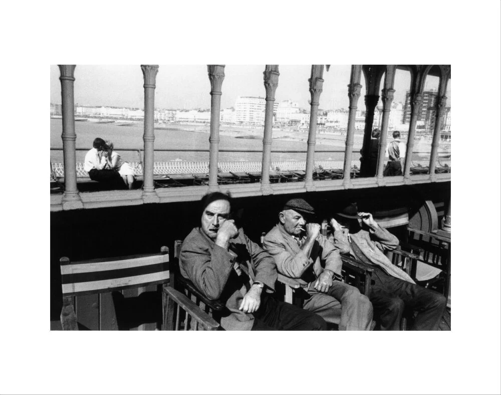 Three elderly males relaxing in chairs, 1968. - Image 2