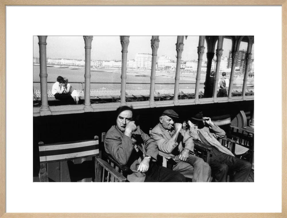 Three elderly males relaxing in chairs, 1968. - Image 21