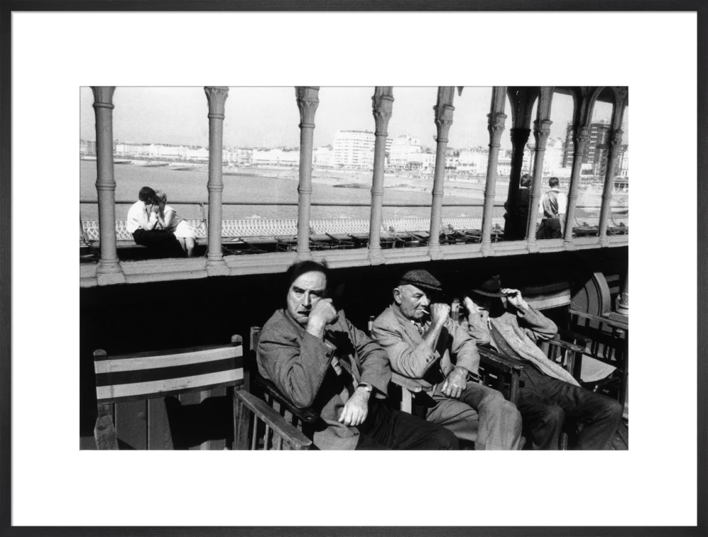 Three elderly males relaxing in chairs, 1968. - Image 23