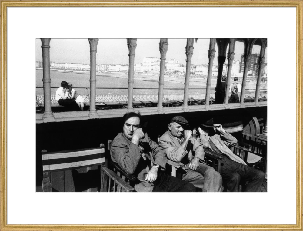 Three elderly males relaxing in chairs, 1968. - Image 25