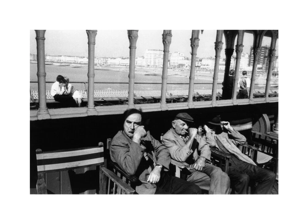 Three elderly males relaxing in chairs, 1968. - Image 28