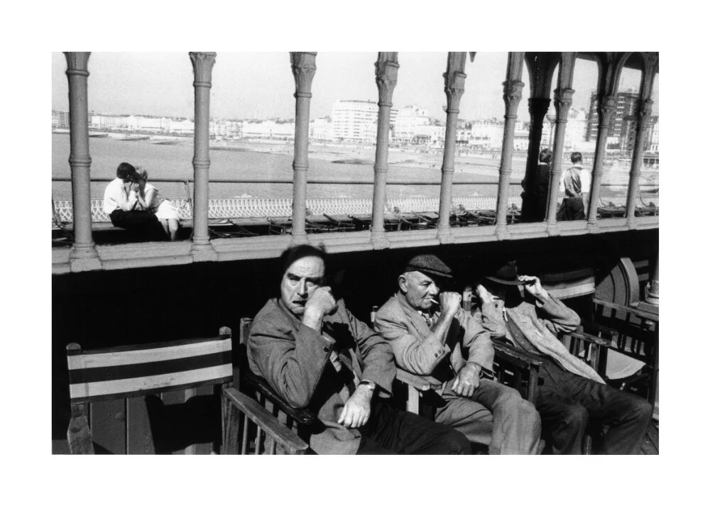 Three elderly males relaxing in chairs, 1968. - Image 29
