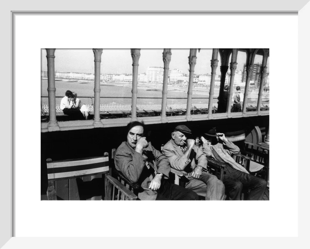 Three elderly males relaxing in chairs, 1968. - Image 37