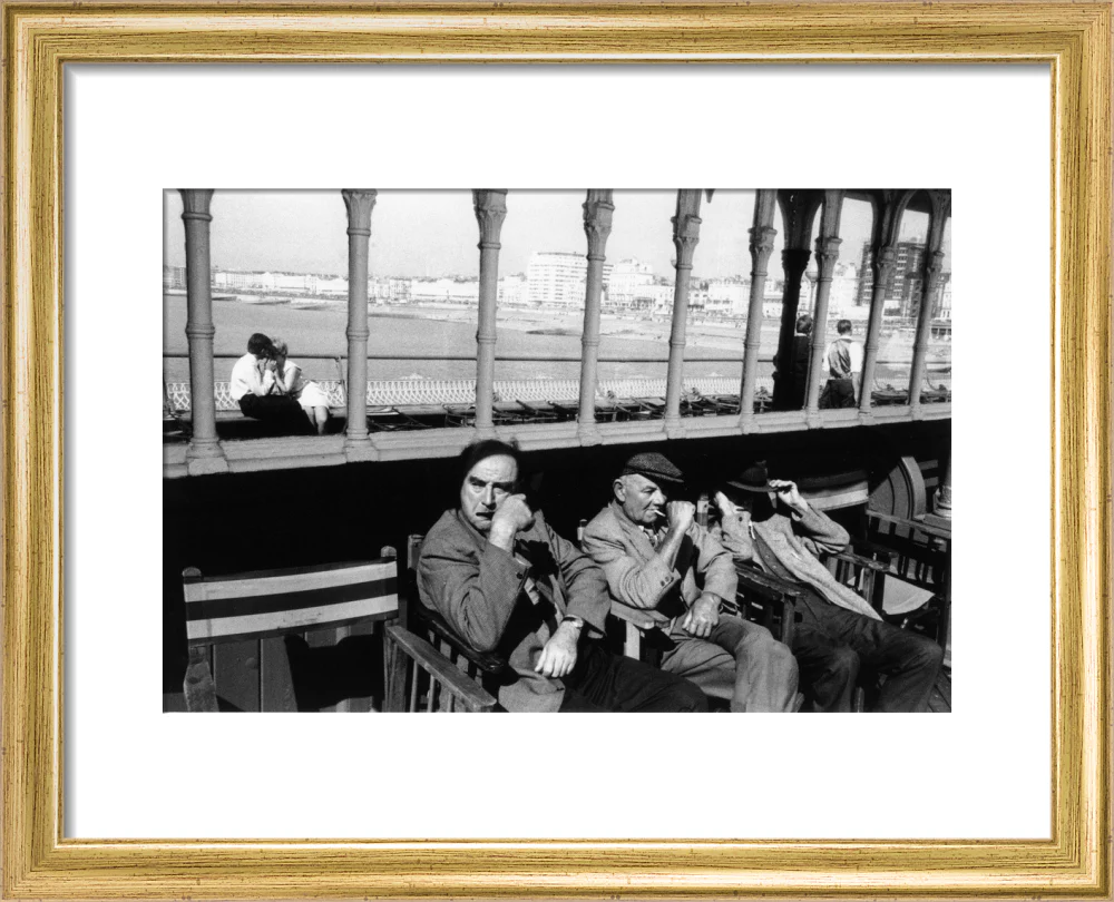 Three elderly males relaxing in chairs, 1968. - Image 38