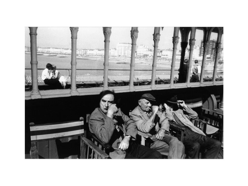 Three elderly males relaxing in chairs, 1968. - Image 40