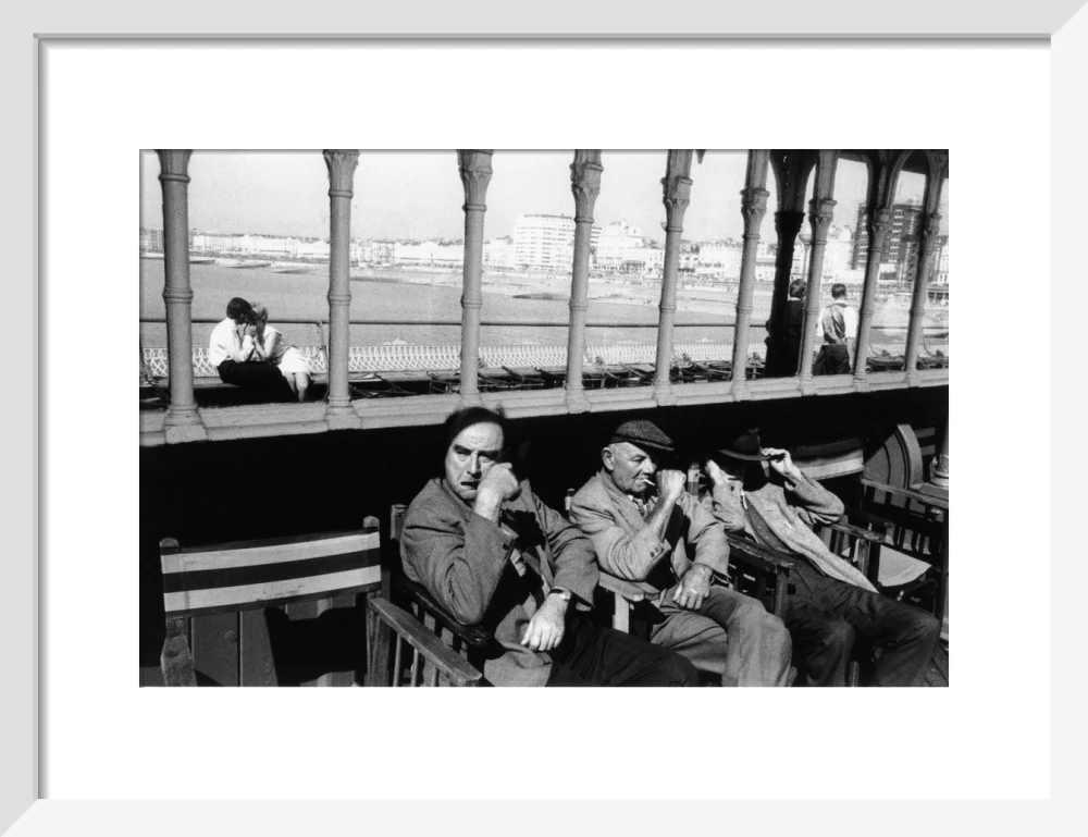 Three elderly males relaxing in chairs, 1968. - Image 42