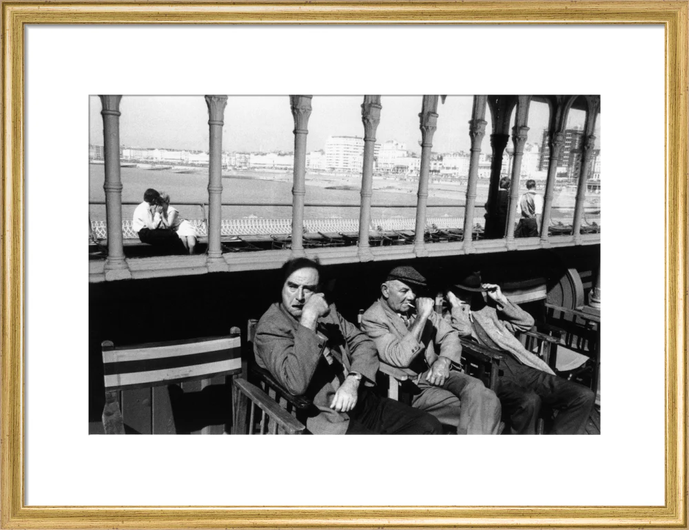 Three elderly males relaxing in chairs, 1968. - Image 48