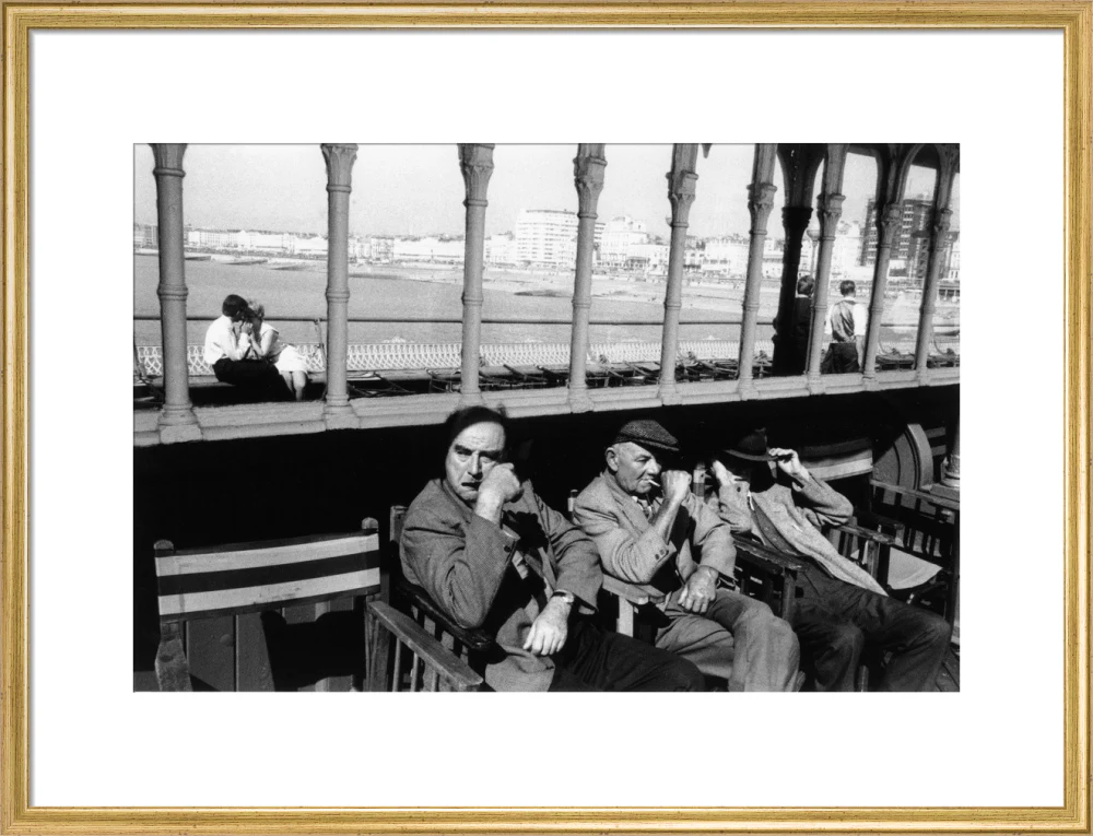 Three elderly males relaxing in chairs, 1968. - Image 53
