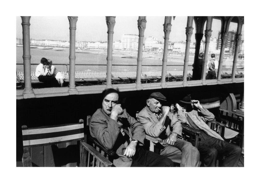 Three elderly males relaxing in chairs, 1968. - Image 63