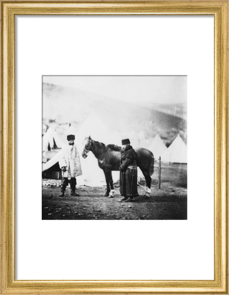 Colonel Lowe and servant in winter dress, c 1855. - Image 10
