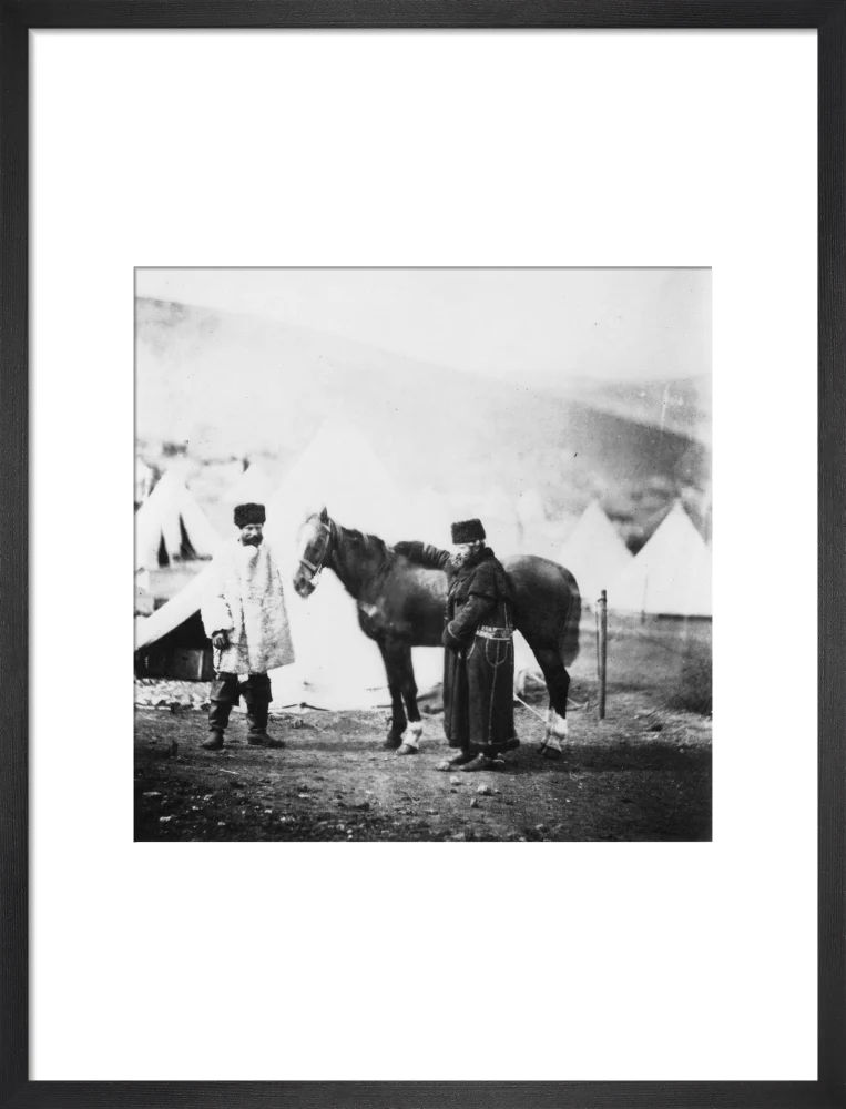 Colonel Lowe and servant in winter dress, c 1855. - Image 13