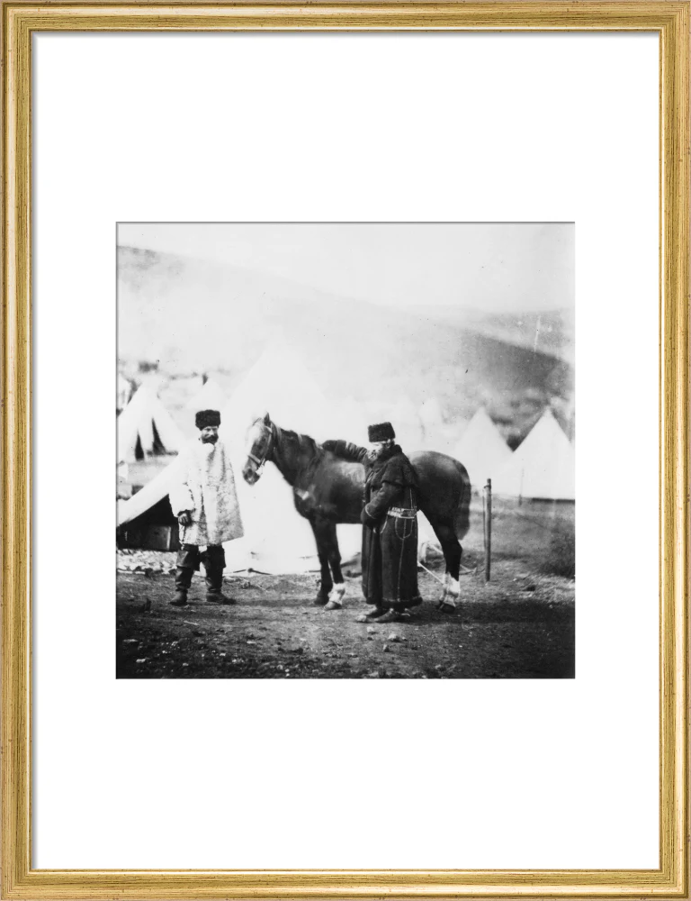 Colonel Lowe and servant in winter dress, c 1855. - Image 15