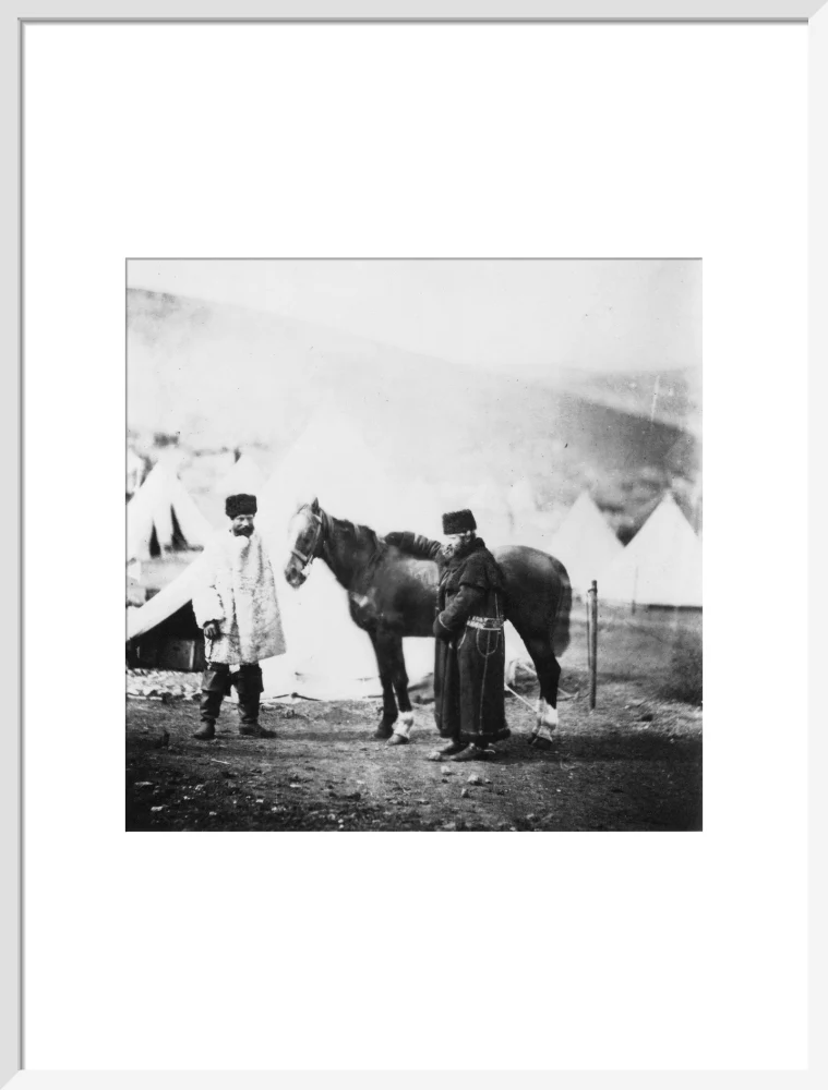 Colonel Lowe and servant in winter dress, c 1855. - Image 19