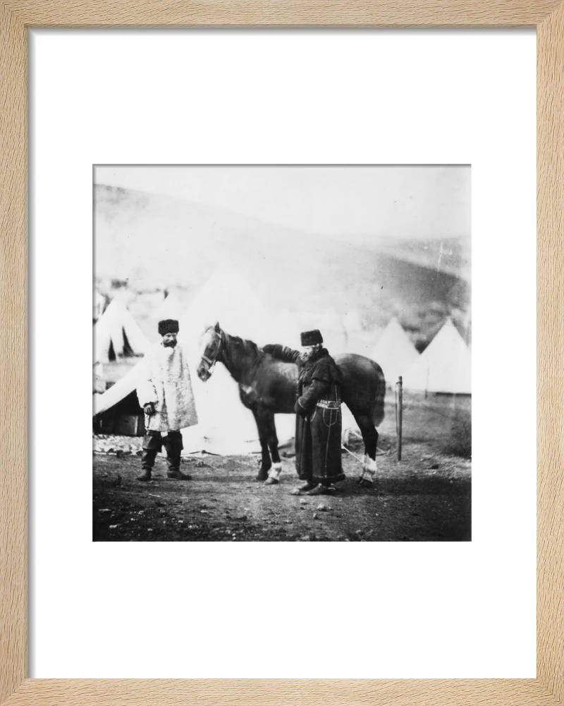 Colonel Lowe and servant in winter dress, c 1855. - Image 39