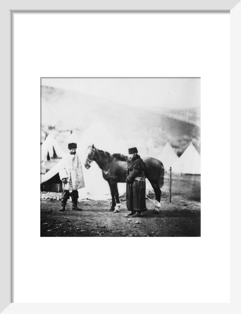 Colonel Lowe and servant in winter dress, c 1855. - Image 42